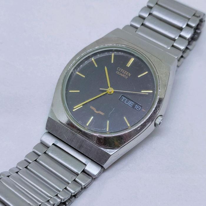 Citizen watch vintage original Japan CTZ CQ GN4S jam tangan antik arloji lawas klasik full stainless
