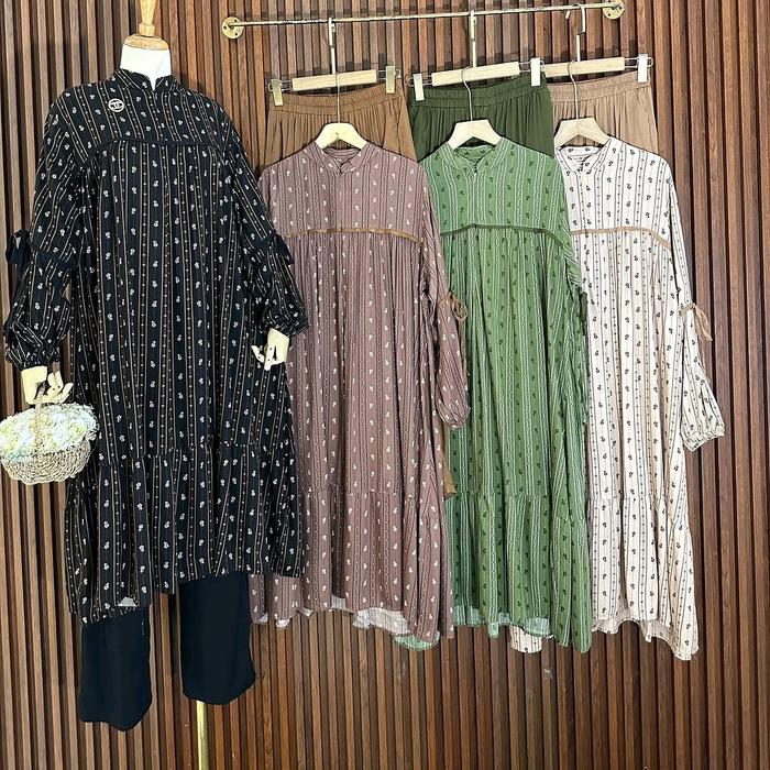 Setcel Long Tunik Rayon Twill