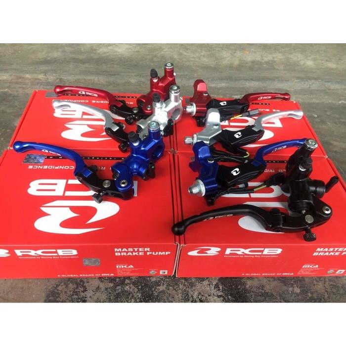 MASTER REM RCB RADIAL S1 FORGED 14MM KANAN KIRI UNIVERSAL DAN RCB SET BIRU MERAH HITAM SILVER BLUE R