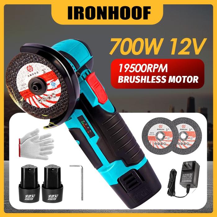 Brushless Angle Grinder Cordless Mesin Gerinda Tangan Gerinda Listrik Angle Grinder Mesin Gerinda