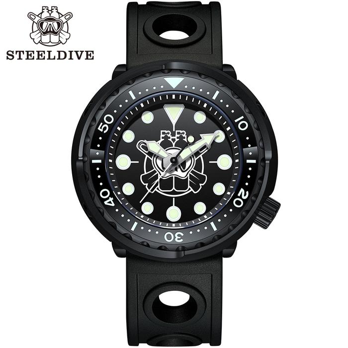 Steeldive SD1975XP New Arrival 2020 PVD Black Stainless Steel Case