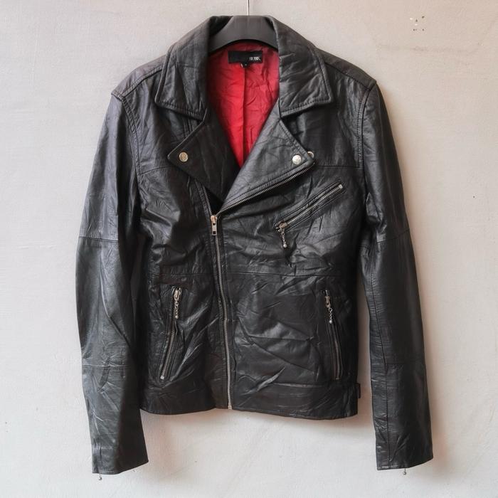 Jaket kulit asli M ramones biker dobel rider jaket motor secondhand Pl bekas preloved second Pria Hi