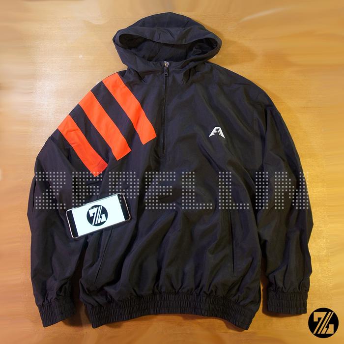 JAKET HALF ZIP HOODIE ADIDAS BASKETBALL ANTHONY EDWARDS AE ANORAK PULLOVER
