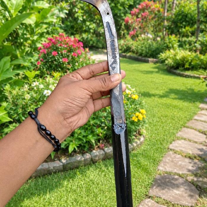 pisau sadap pohon karet baja pandrol
