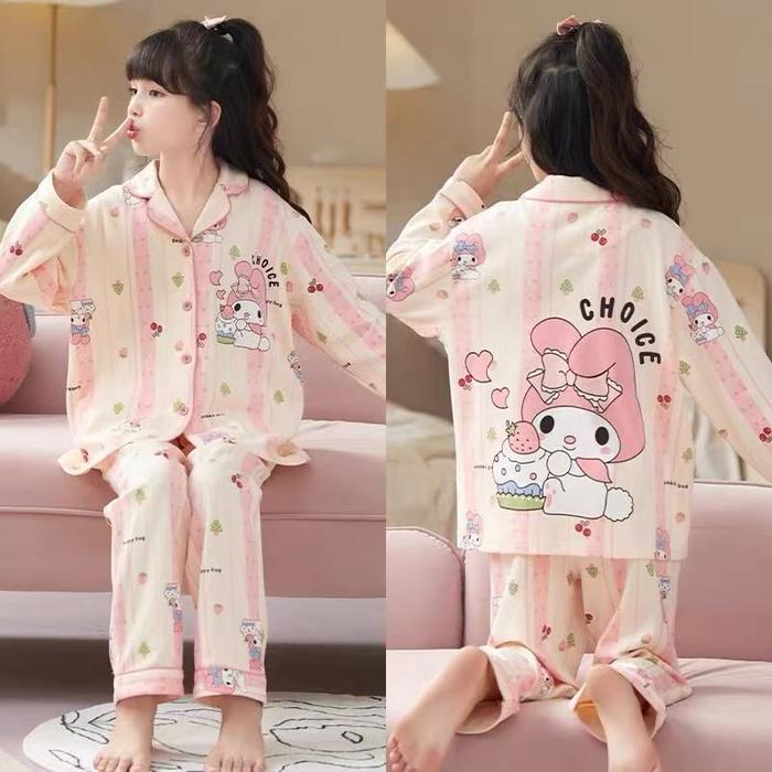 PPKCANK -310126- PIYAMA ANAK LENGAN PANJANG PP KATUN ORGANIK BY LEISURE WEAR USIA 6  - 15 TAHUN