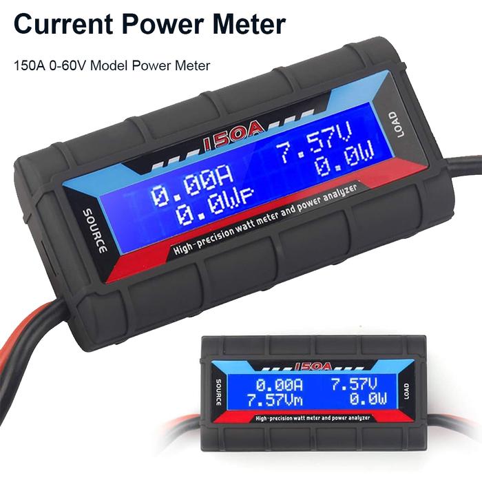 150A Digital RC Watt Meter with Backlight LCD High Precision Current Power yzer Digital High-Precisi