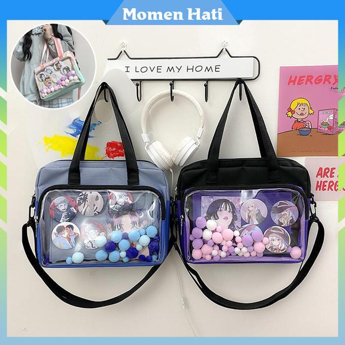 Itabag Selempang Kartun Transparan Untuk Badges Tas Kuliah