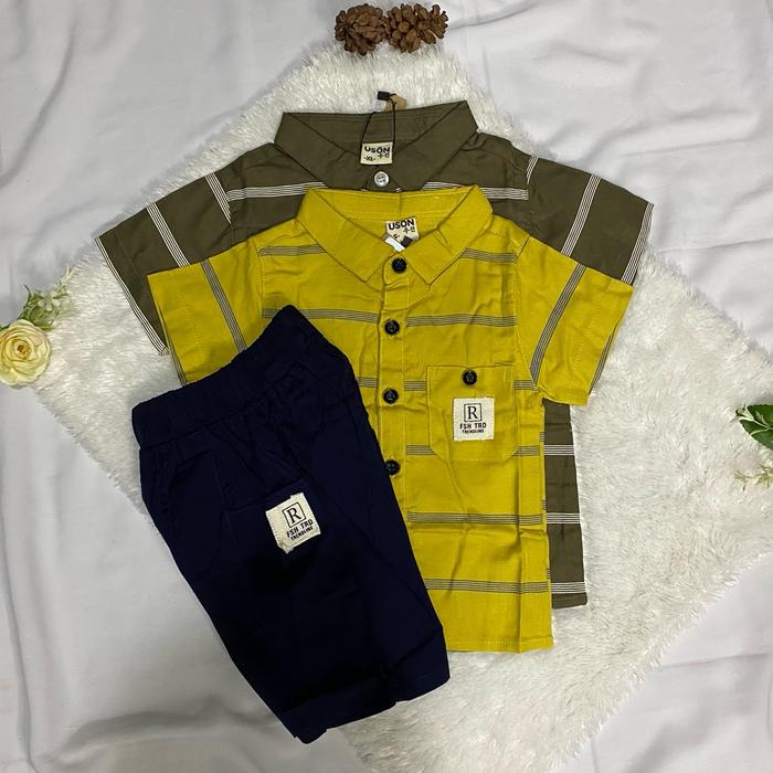 Set kemeja uson anak cowo