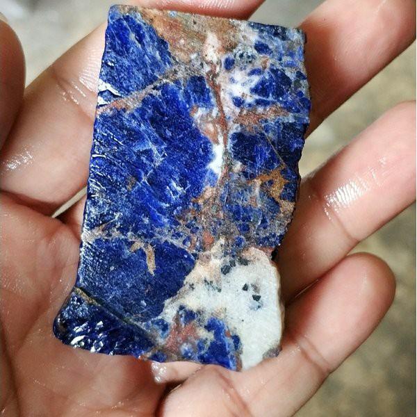 NATURAL BAHAN BATU AKIK SODALITE PIRUS PINGLON TURKEY MOTIF