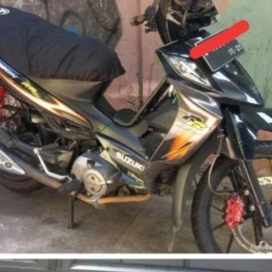 striping stiker lish ful body dark grey titan abu abu shogun 125 rr fl OSEAN