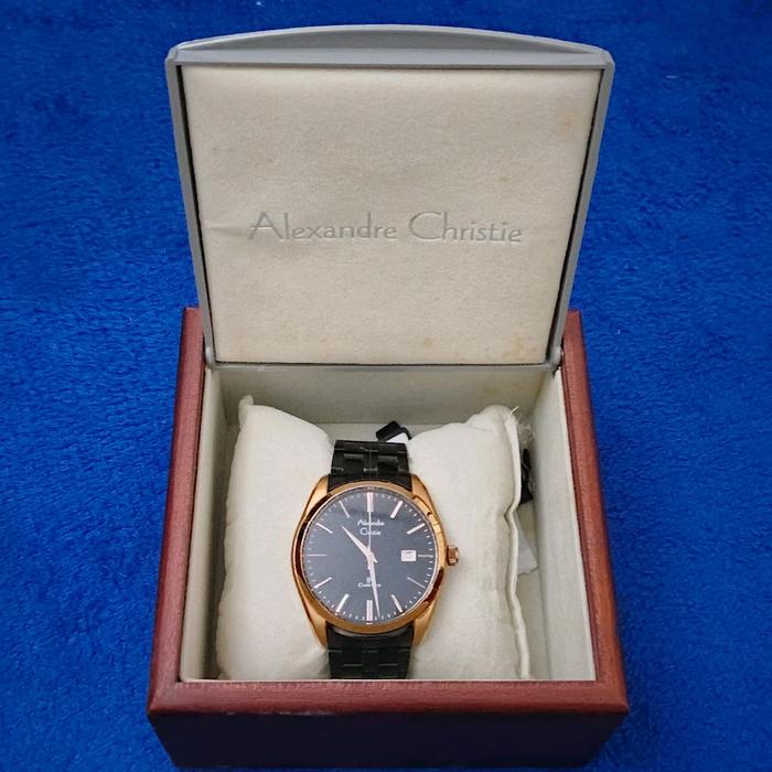 Jam Tangan Pria Alexander Christie Steel AC 8558 MD BBRBA (Bekas)