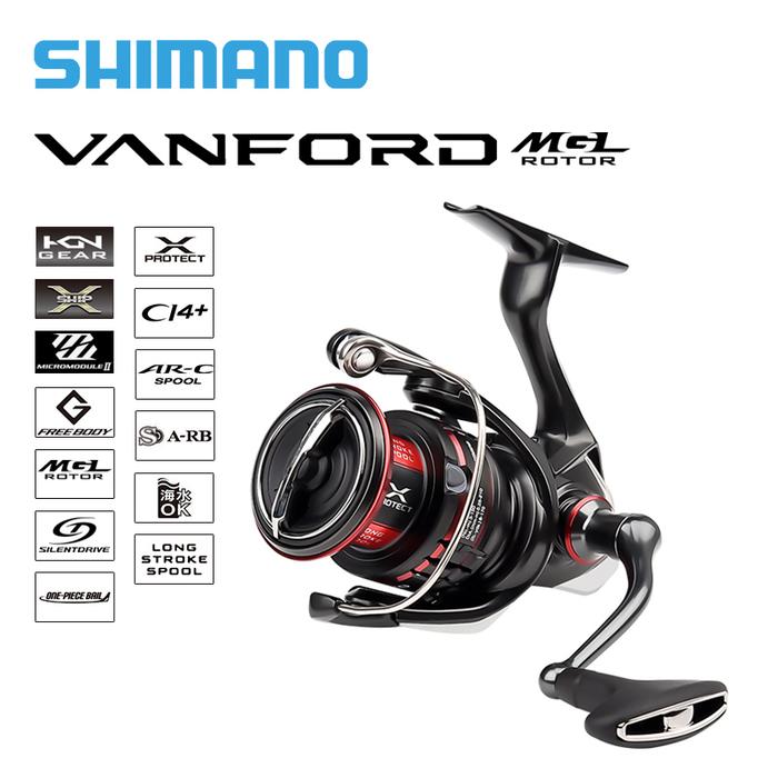 Original SHIMANO VANFORD Spinnig Fishing Reels 500-5000 series 7+1BB