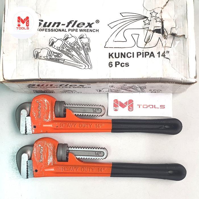 Kunci Pipa 14"  Gagang Karet -  Pipe Wrench - Kunci Ledeng Terlaris