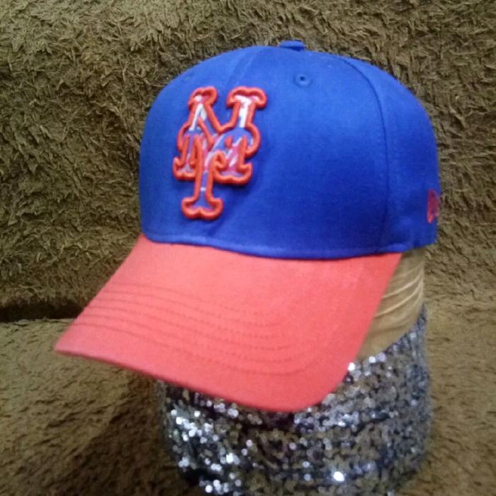 topi MLB x new Era logo NY New york Mets second
