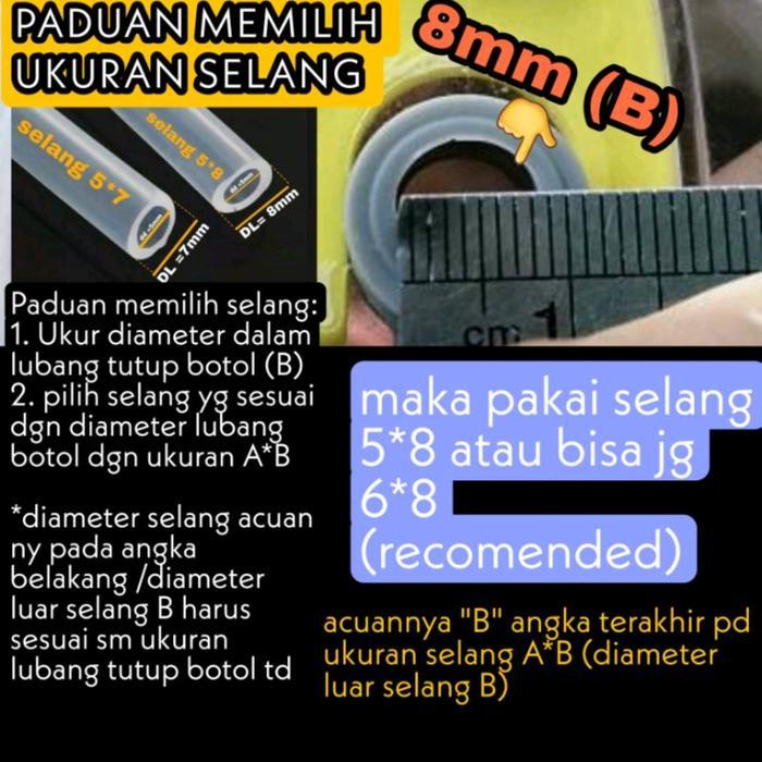 Selang Silikon Food Grade sedotan pengganti Botol Minum Anak / Sedotan