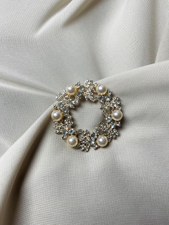 PROMO!! {SALE TANPA BOX} Radwah - Perlina Brooch - Bross Hijab - Pin Hijab STOK TERBATAS!!