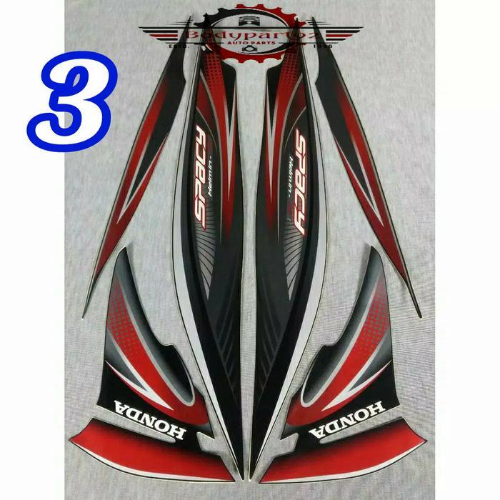 Sticker Striping Motor Honda Spacy 2011 Sampai 2012 [NTS]