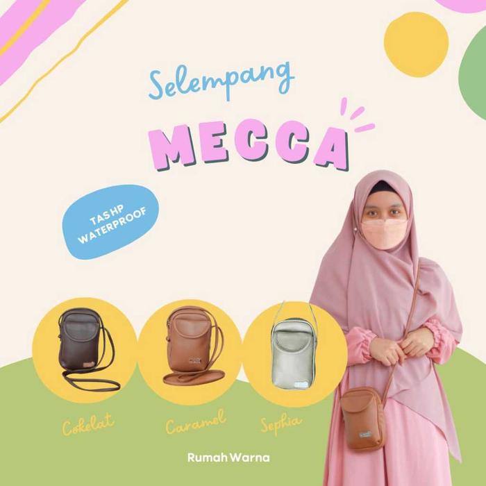 RUMAH WARNA Tas Selempang Wanita Tas HP Wanita Tas Selempang Mini Wanita Mecca Bahan Kuat Muat HP 7i