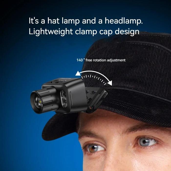 Philips LED Headlamp Sensor Head Flashlight Type-C Rechargeable