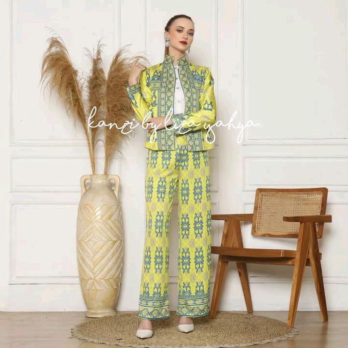Baju Setelan Wanita | Setelan Kuning | Setelan Modern | Setelan Premium | Setelan Jumbo | Setelan Ba