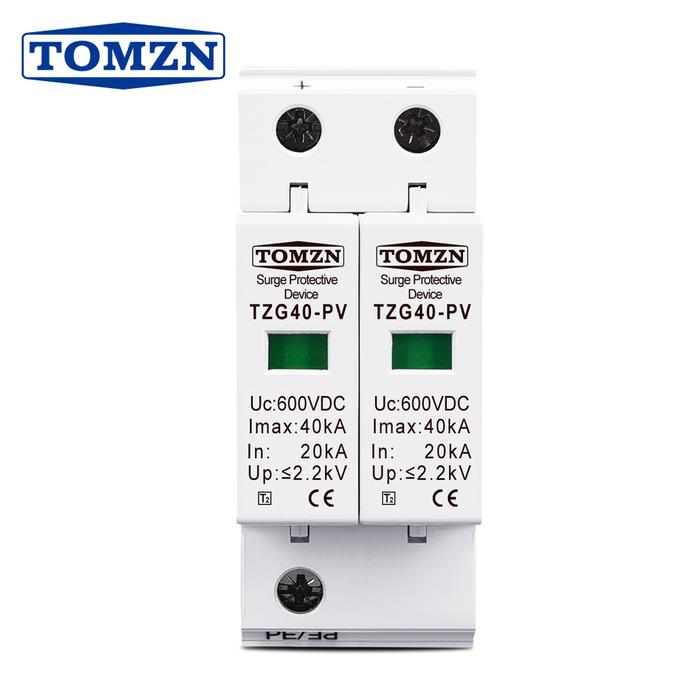 DC SPD 600V 20KA~40KA House Surge Protector Protective Low-voltage