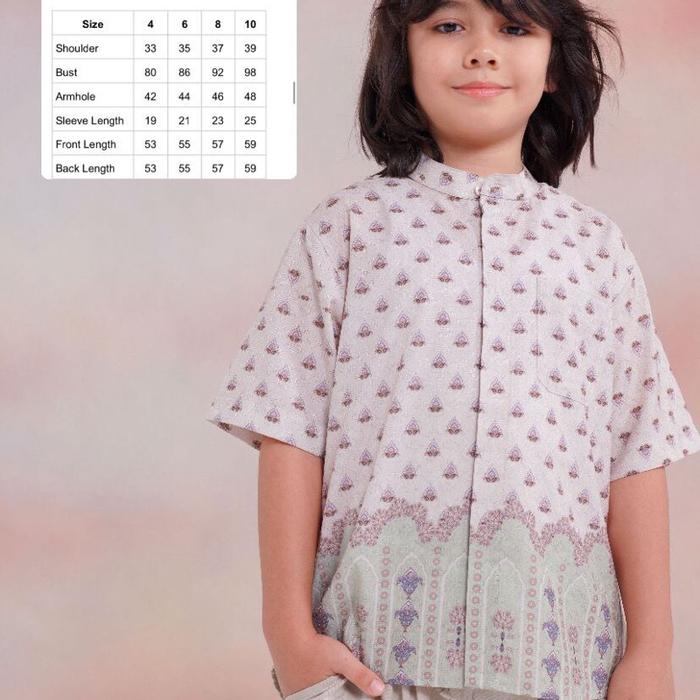 Nizam Shirt Beige - Koko Anak Aleza Label
