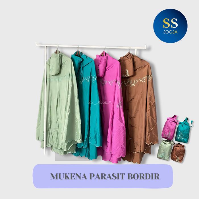 MUKENA PARASIT BORDIR / MUKENA PARASIT / MUKENA TRAVELLIING / MUKENA SESERAHAN