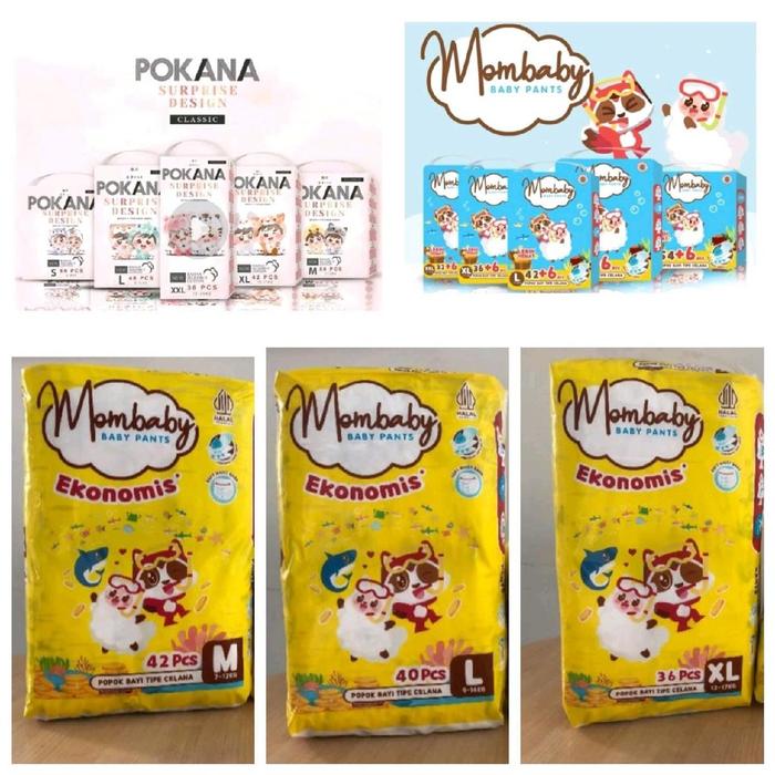 PAKET 2 BALL POKANA | MOMBABY | MOMBABY ECO JUMBO S | M | L | XL | XXL