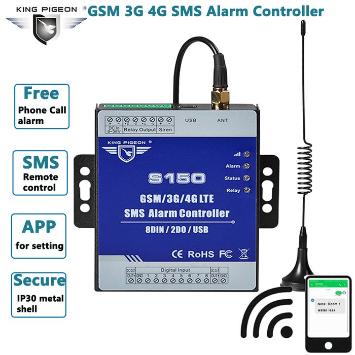 GSM 3G 4G Seluler RTU SMS Relay Switch Industri IoT Sistem Pemantauan