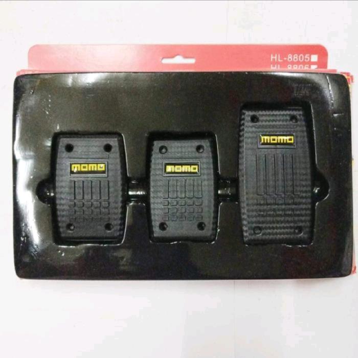 Pedal Mobil / Cover Pedal Mobil / Aksesoris Pedal Mobil Manual MOMO Aksesoris (Dadone) Warna Hitam