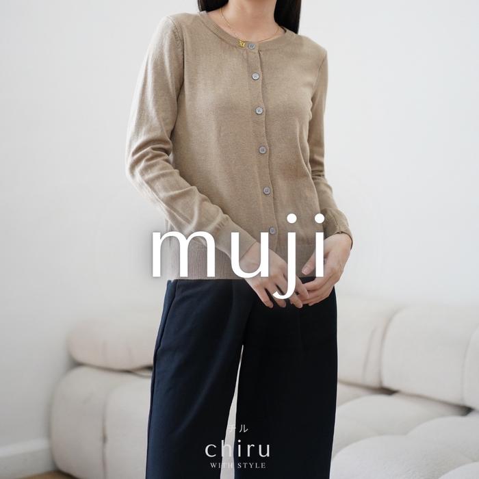 MUJI CARDIGAN / Cardigan Wanita / Baju Atasan Knit / Rajut Premium / Outer Wanita