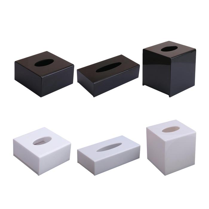 Facial Tissue Holder Acrylic Facial Tissue Paper Storage Holder