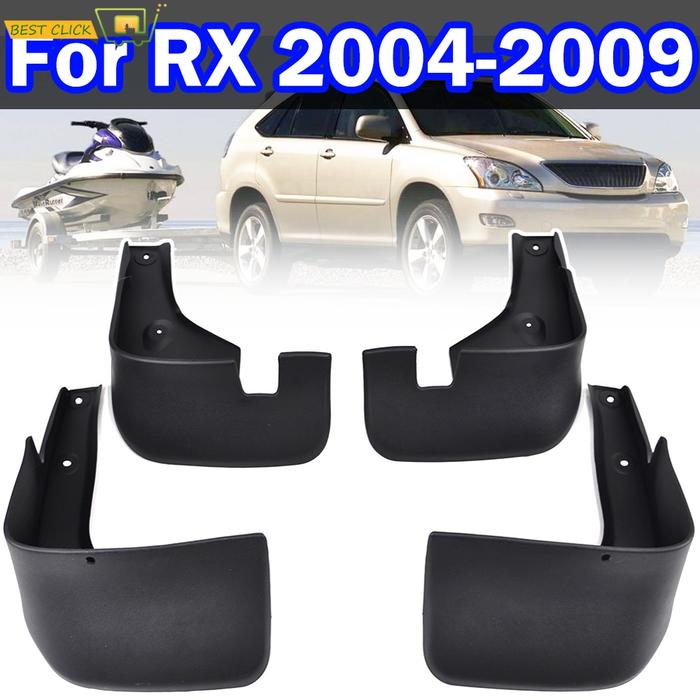 Set Car Mud Flaps untuk Lexus RX330 RX350 RX400h 2004-2009 Mudflaps