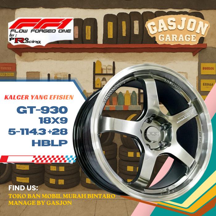 Velg Adv4n GT-R FF1 r18x9 5-114.3 et28 Bisa Paketan Dengan Ban. Velg Terbaik untuk Zenix, inova, cro