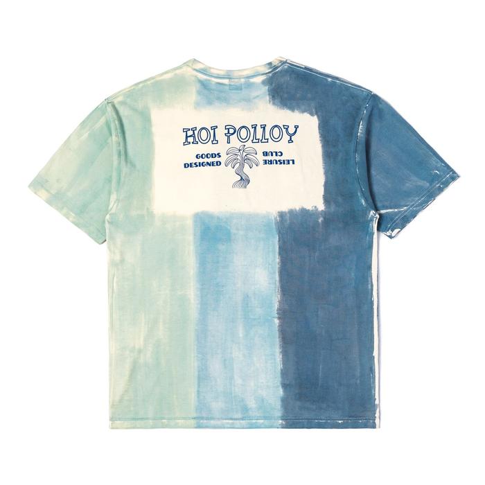 Hoi Polloy - T-Shirt Kaos Palm Slay Tie Dye (Multicolor) Hijau Biru Ivory