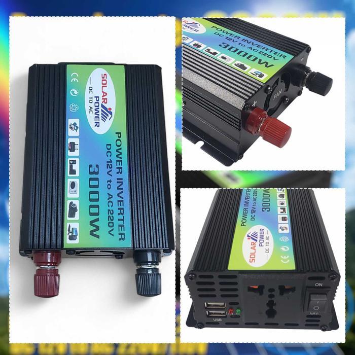 Power Inverter Mobil Modified Sine Wave DC 12V to AC 220V 3000W - 816A