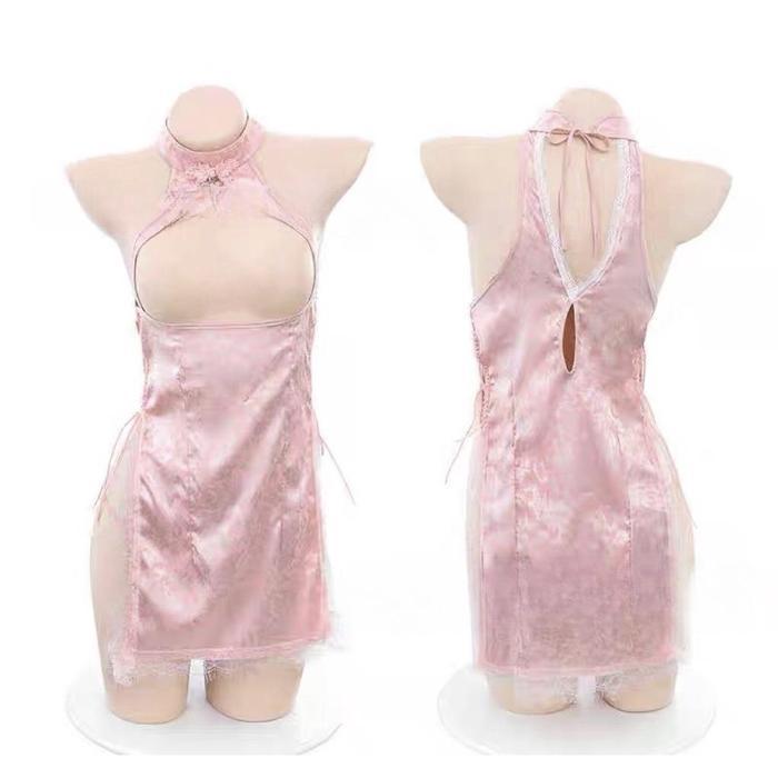 OBRAL SET LINGERIE CHEONGSAM LUCU QIPAO LACE