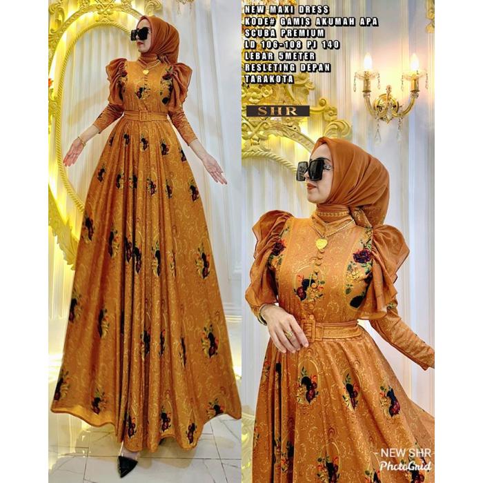 Ready!!! Newww!!! Realpict!!! Ori Shr!!! Gamis Batik Premium!!! High Quality!!!