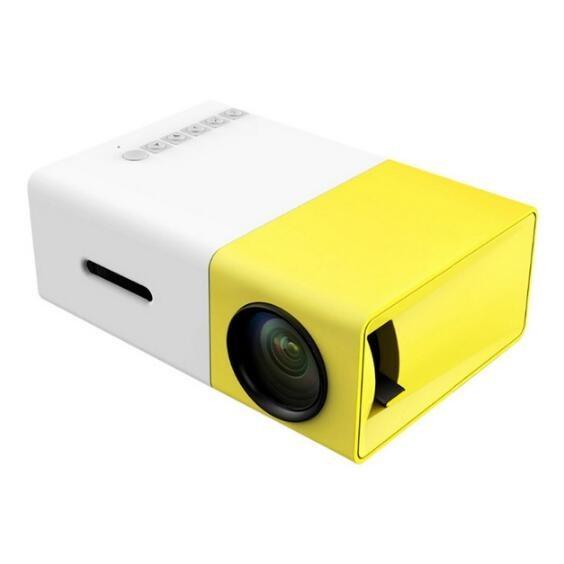WM Super Mini Proyektor YG-300 Pembesar Layar LED Portable Projector Home TV Bioskop Rumah Remote