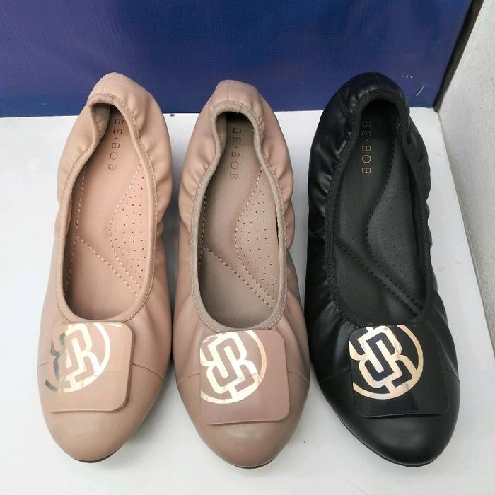 BE-BOB SEPATU KERJA WEDGES WANITA BAHAN NYAMAN SIZE 36-40