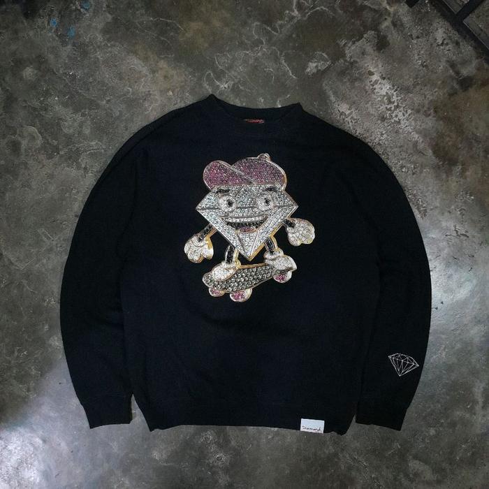 DIAMOND SUPPLY CREWNECK BLACK