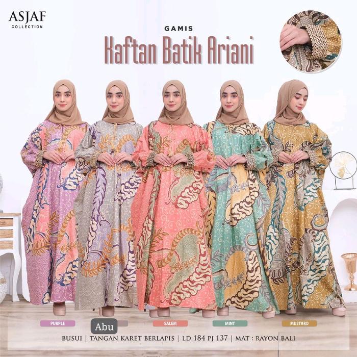 Daster Batik Solo Anti Luntur Wanita Busui Rayon Motif Dress Bumil Katun Tidur Putri Panjang - Abumo