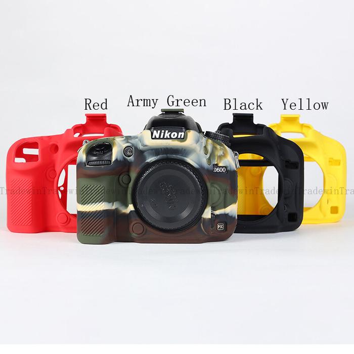 Nikon D600 Casing Penutup Bodi Kamera Karet Silikon Lembut untuk