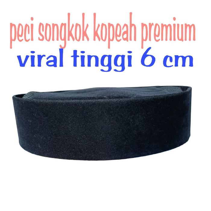 kopeah penutupkepala topi fashion koko tinngi 6  Kopiah Tebal Nyaman Unik Standar Dewasa Pria Logo M