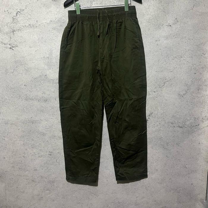 GU olive barrel pants celana barrel