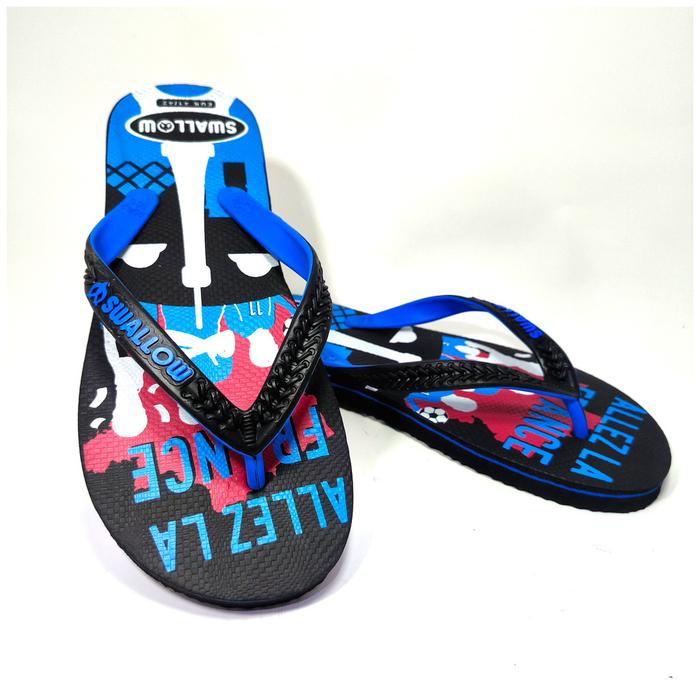 Sandal Jepit Pria Swallow Futbol & Seni Original - Motif Sepak Bola Piala Dunia & Seni Rupa Warna-Wa