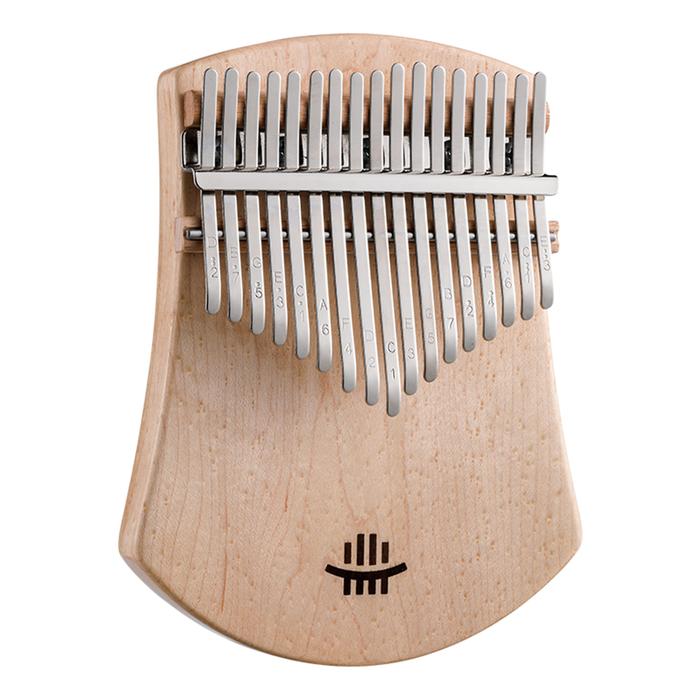 hluru 17-Key Finger Thumb Piano Portable Musical Instrument Solid