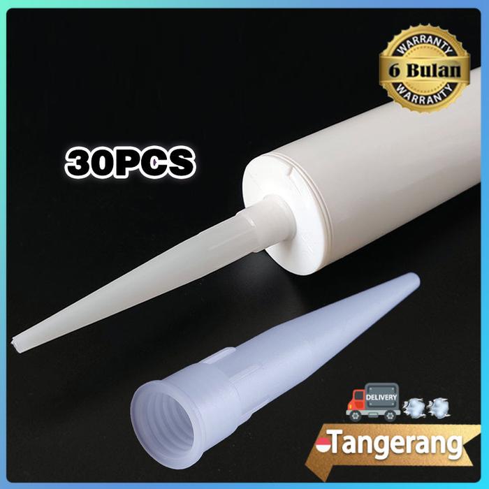 30pcs Corong Sealant Sosis / Nozzle Sealant Sosis / Corong Silikon Sealant / Corong Tabung Silikon