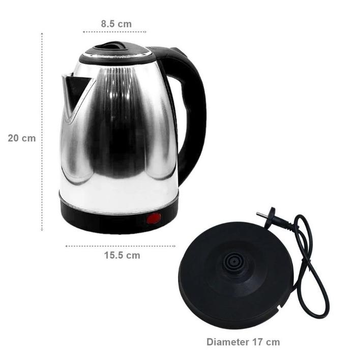 Teko Listrik 1,8 Liter / Teko Listrik Traveling 2 Liter Kettle Electric Ketel Listrik 500 W Pemanas