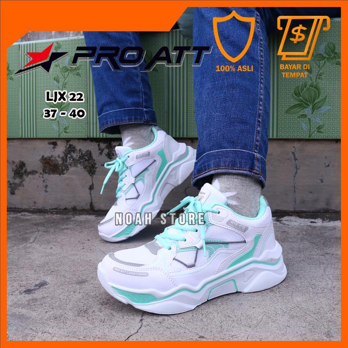 Sepatu PRO ATT LJX 22 33-40 /Sepatu Wanita /Style Korea /sneakers Wanita /Sepatu Jogging karet merah